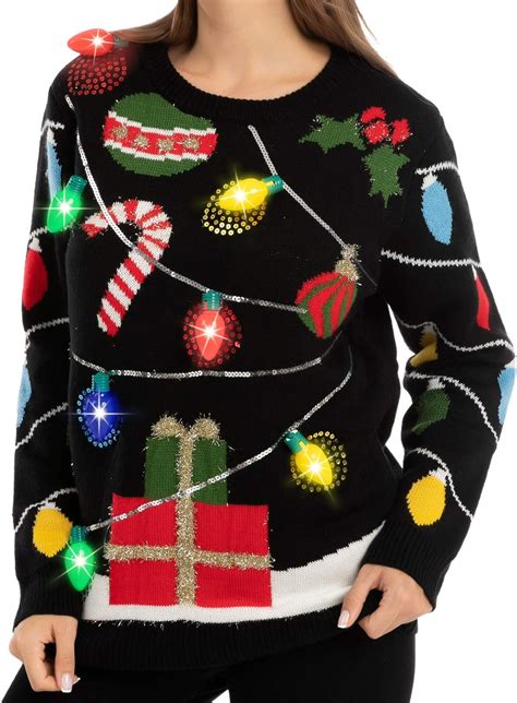 light up ugly xmas sweaters